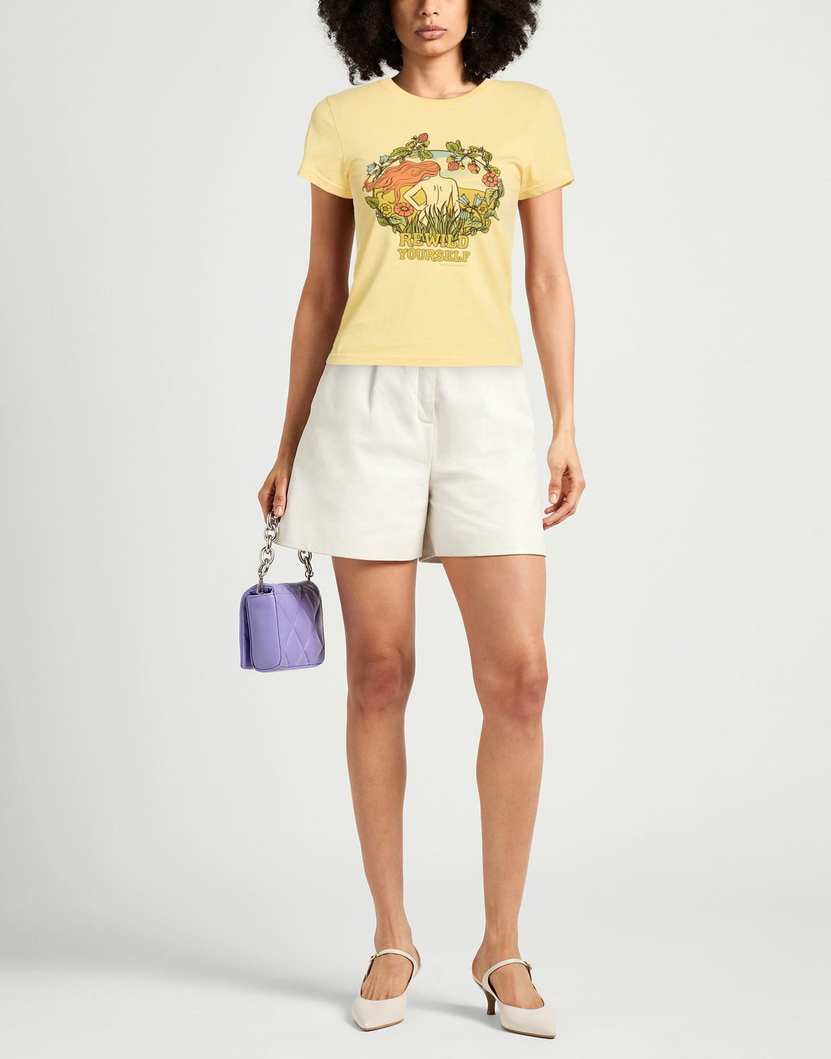 Stella Mccartney Womens T-shirt in Yellow