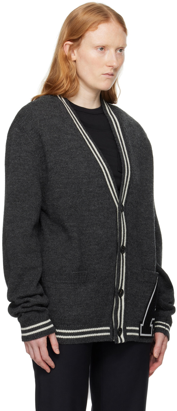 AMBUSH Gray 'A' Patch Cardigan