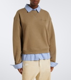 Acne Studios Layered cotton jersey sweatshirt