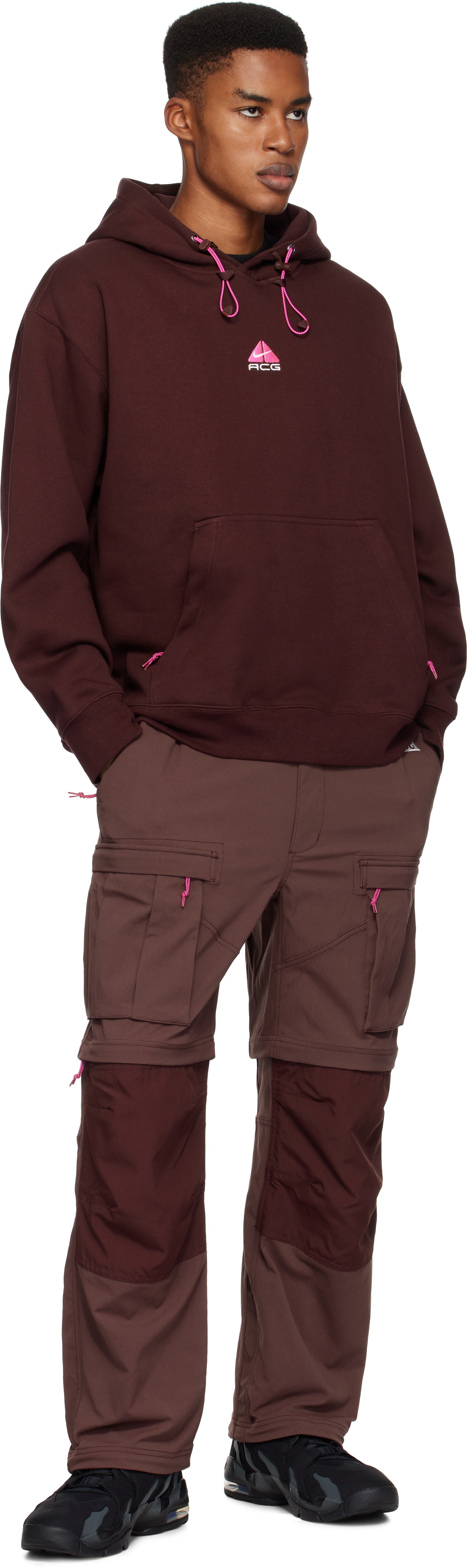 nike acg hoodie burgundy