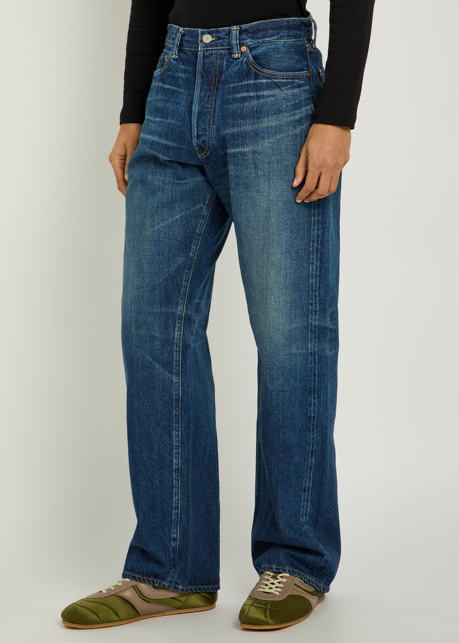 Blue Blue Relaxed Wide-leg Jeans