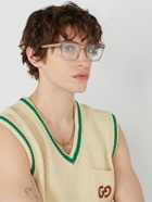 Gucci Eyewear - D-Frame Acetate and Gold-Tone Blue Light-Blocking Optical Glasses