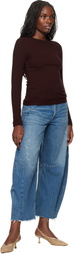 Citizens of Humanity Burgundy Bina Crewneck T-shirt
