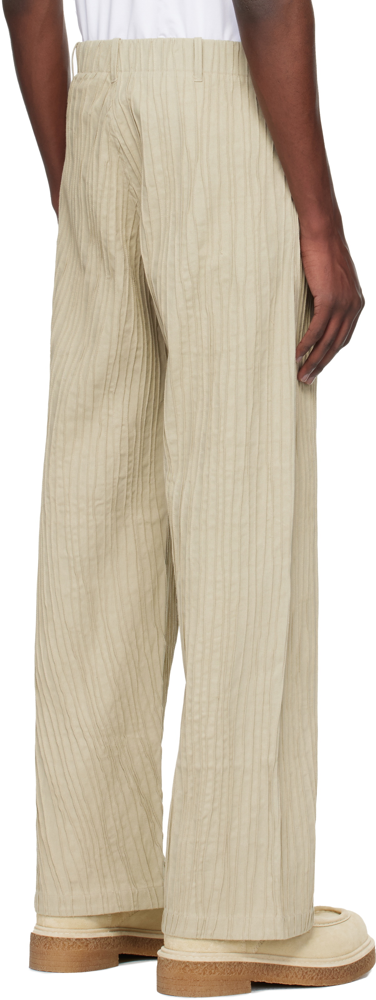 Tondolo Taupe Gilled Trousers