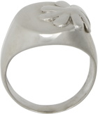 Martine Ali Silver Daisy Oval Ring