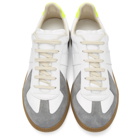 Maison Margiela White and Yellow Replica Sneakers