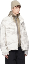 FFFPOSTALSERVICE SSENSE Exclusive Off-White FF Bunker Jacket
