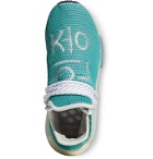 adidas Originals - Pharrell Williams Hu NMD Embroidered Primeknit Sneakers - Blue