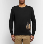 Loewe - Printed Loopback Cotton-Jersey Sweatshirt - Men - Black