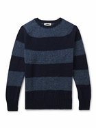 YMC - Striped Wool Sweater - Blue