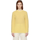 Tibi Yellow Crispy Cotton Crewneck Sweater