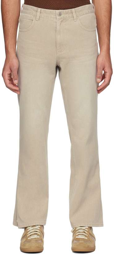 Photo: Solid Homme Beige Button Jeans