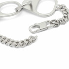 MM6 Maison Margiela Men's Bottle Top Bracelet in Palladio Burattato