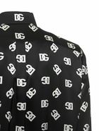 DOLCE & GABBANA - All Over Logo Print Silk Shirt