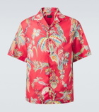 Etro Paisley cotton bowling shirt