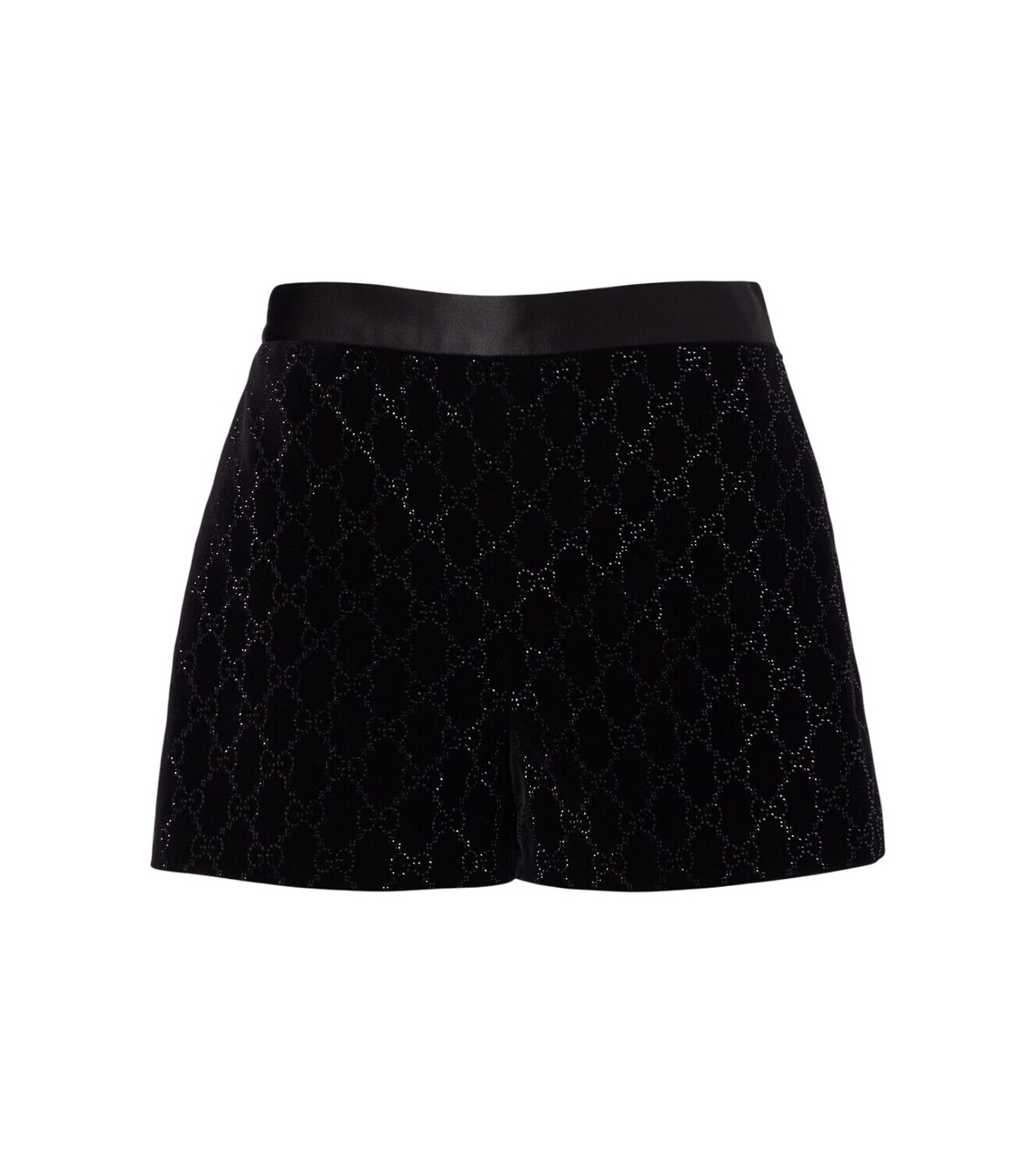 Gucci Blue Denim Eco-Washed GG Jacquard Shorts Gucci