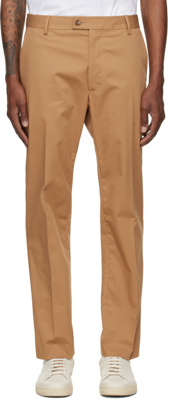 Photo: BOSS Tan Creased Trousers