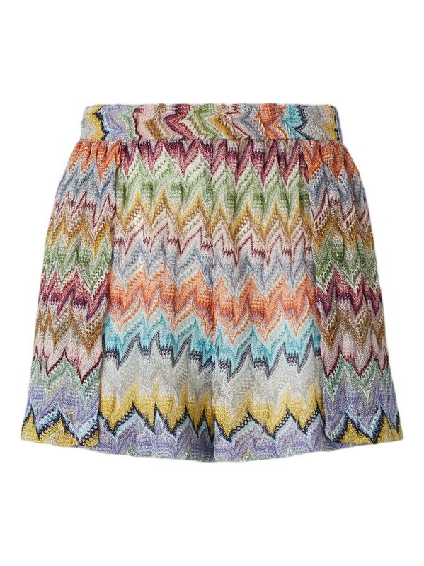 Photo: Missoni - Viscose lamé cover-up shorts, Women, Multicoloured