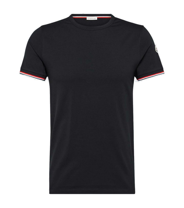 Photo: Moncler Cotton-blend jersey T-shirt