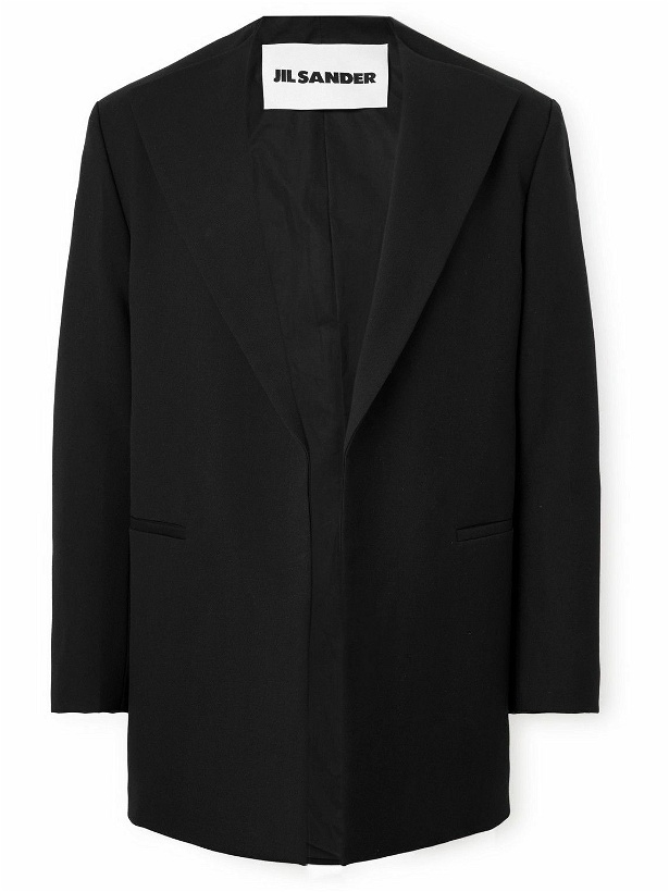 Photo: Jil Sander - Unstructured Wool-Gabardine Suit Jacket - Black