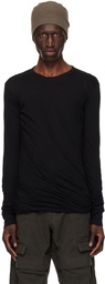 Rick Owens Black Porterville Double Long Sleeve T-Shirt