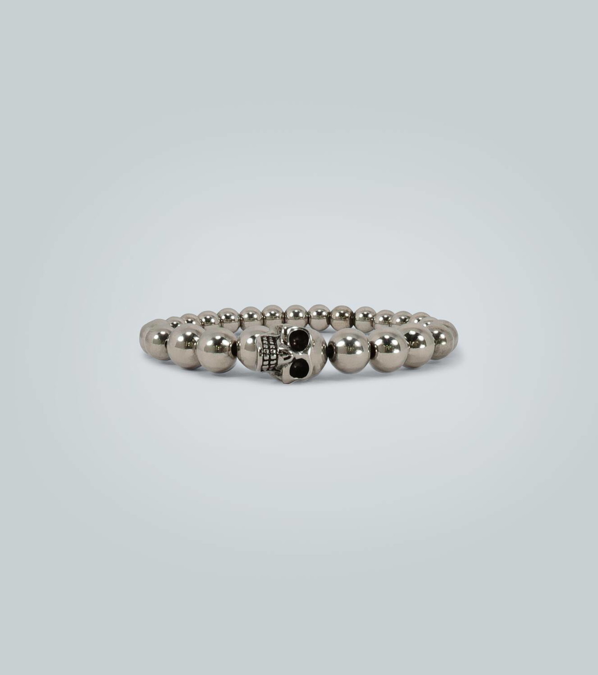 McQueen Skull multi-beaded bracelet