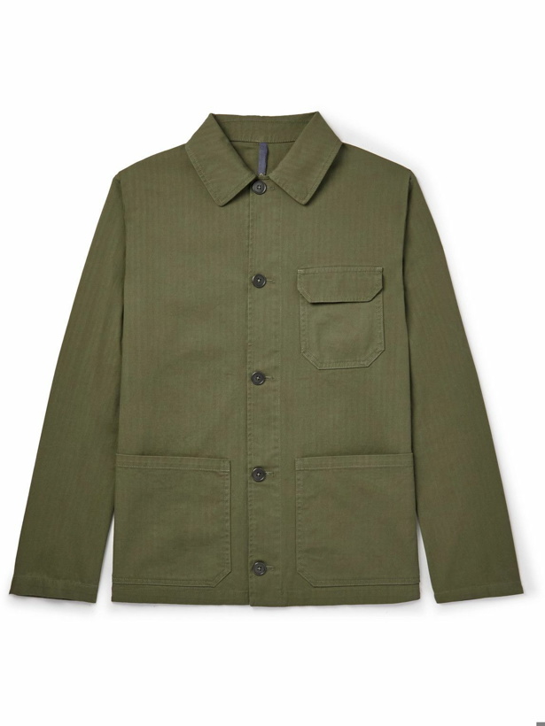 Photo: Incotex - Montedoro Stretch Cotton-Twill Shirt Jacket - Green