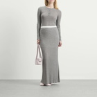 Samsøe Samsøe Women's Sadou Jersey Maxi Skirt in Mid Grey Melange