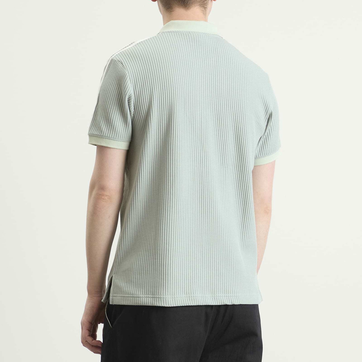 Adidas Men's Waffle Knit Polo in Wonder Sage