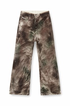 Diesel Pants in crinkled camo canvas - Pants - Unisex - Multicolor