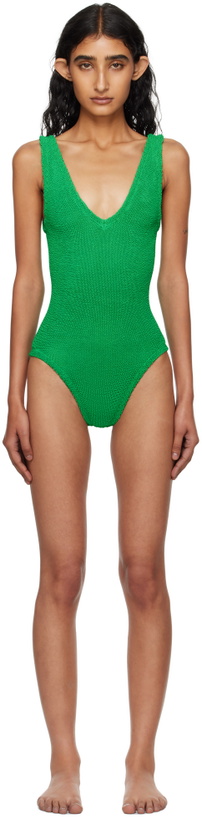 Photo: Hunza G Green Sadie Swimsuit