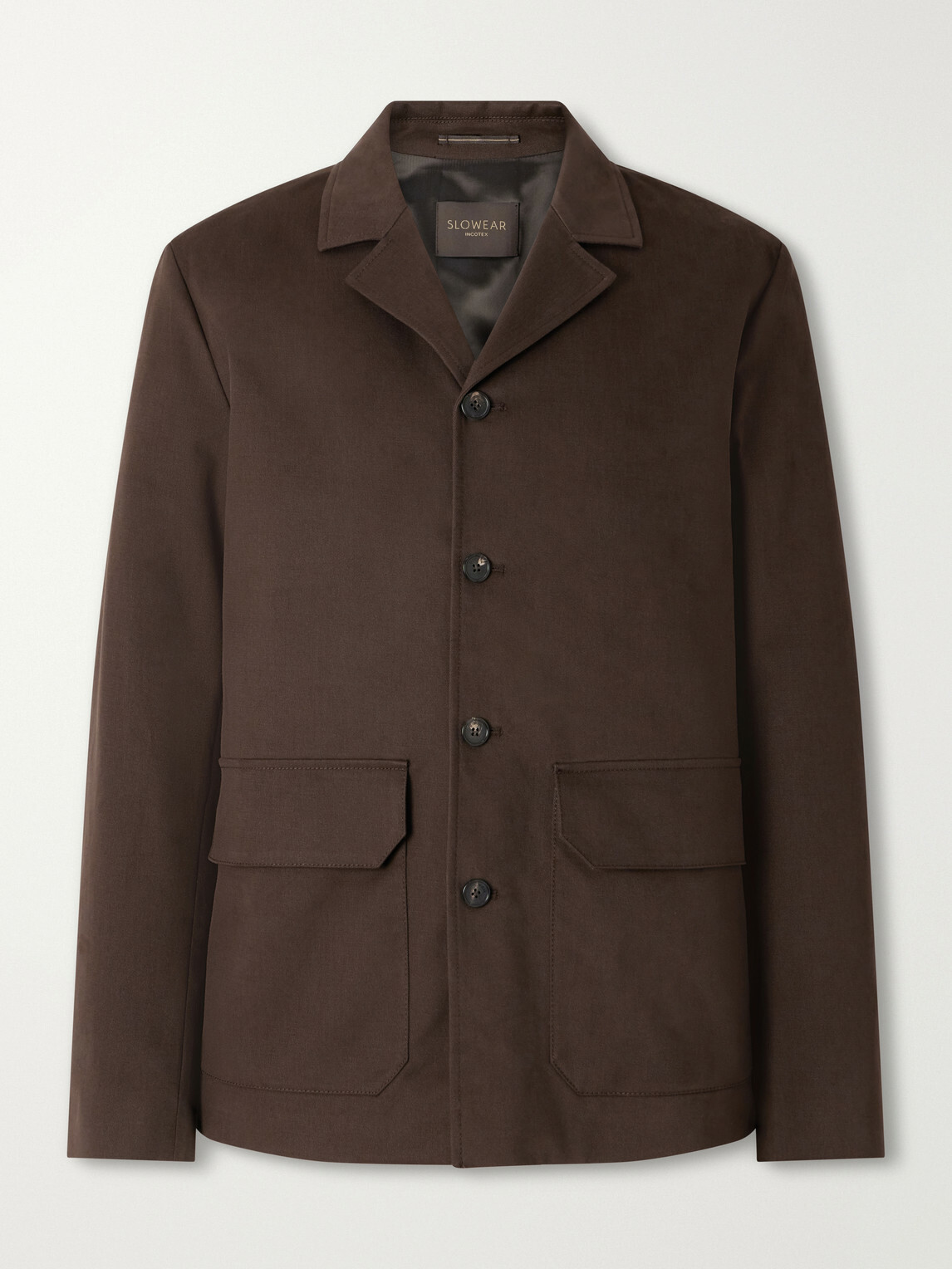 Slowear - Cotton and Cashmere-Blend Gabardine Blouson Jacket - Brown