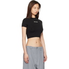 Palm Angels Black Classic Logo Baby T-shirt
