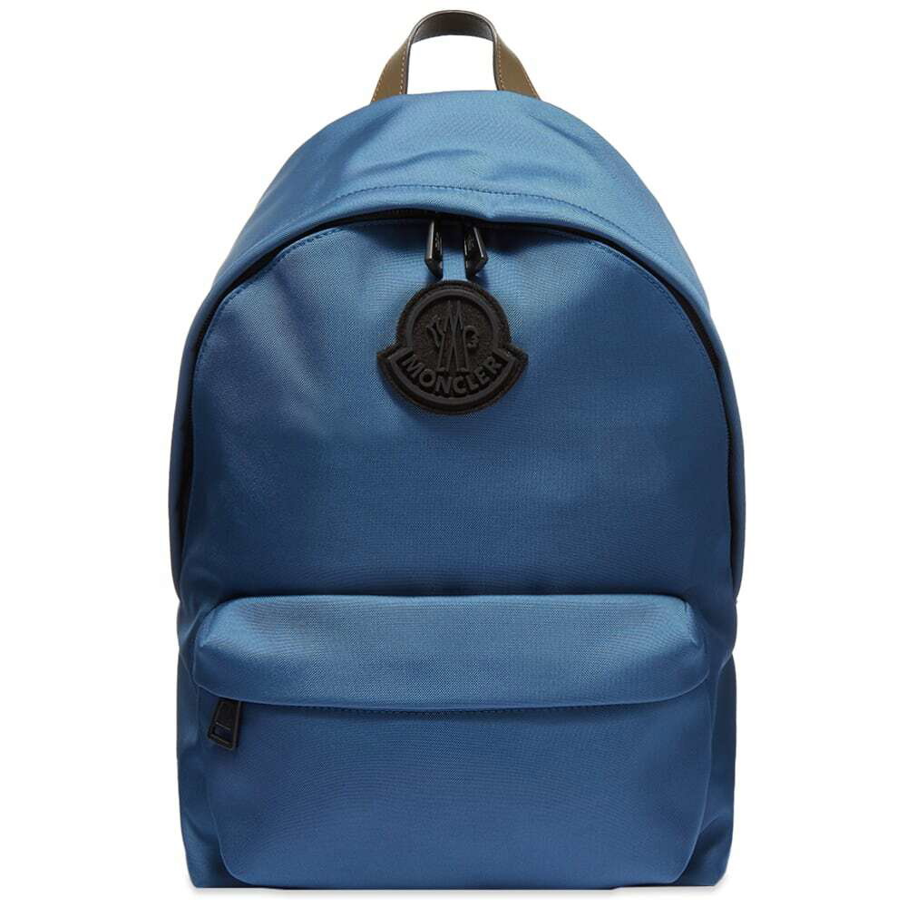 Moncler Men's Pierrick Logo Backpack in Blue Moncler