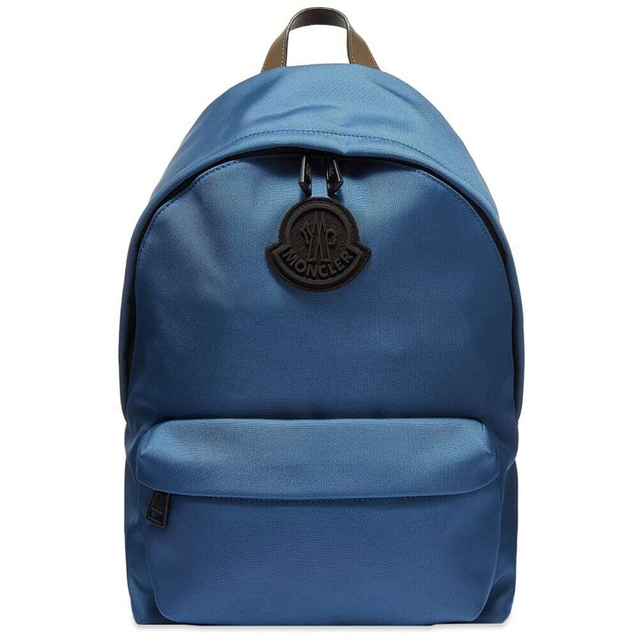 Photo: Moncler Men's Pierrick Logo Backpack in Blue
