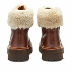 Grenson Women's Nettie Shearling Boot in Dark Brown