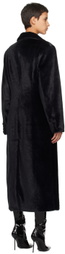Stand Studio Black Izzy Faux-Fur Coat