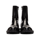 Dries Van Noten Black Patent Zip-Up Boots