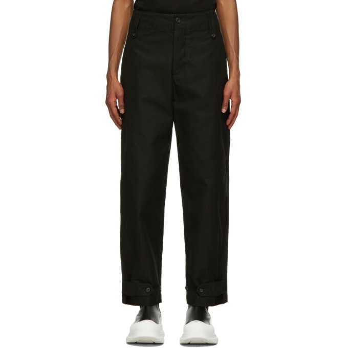 Photo: Alexander McQueen Black Buttoned Trousers