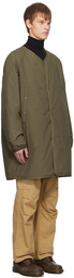 nanamica Khaki & Beige Reversible Down Coat