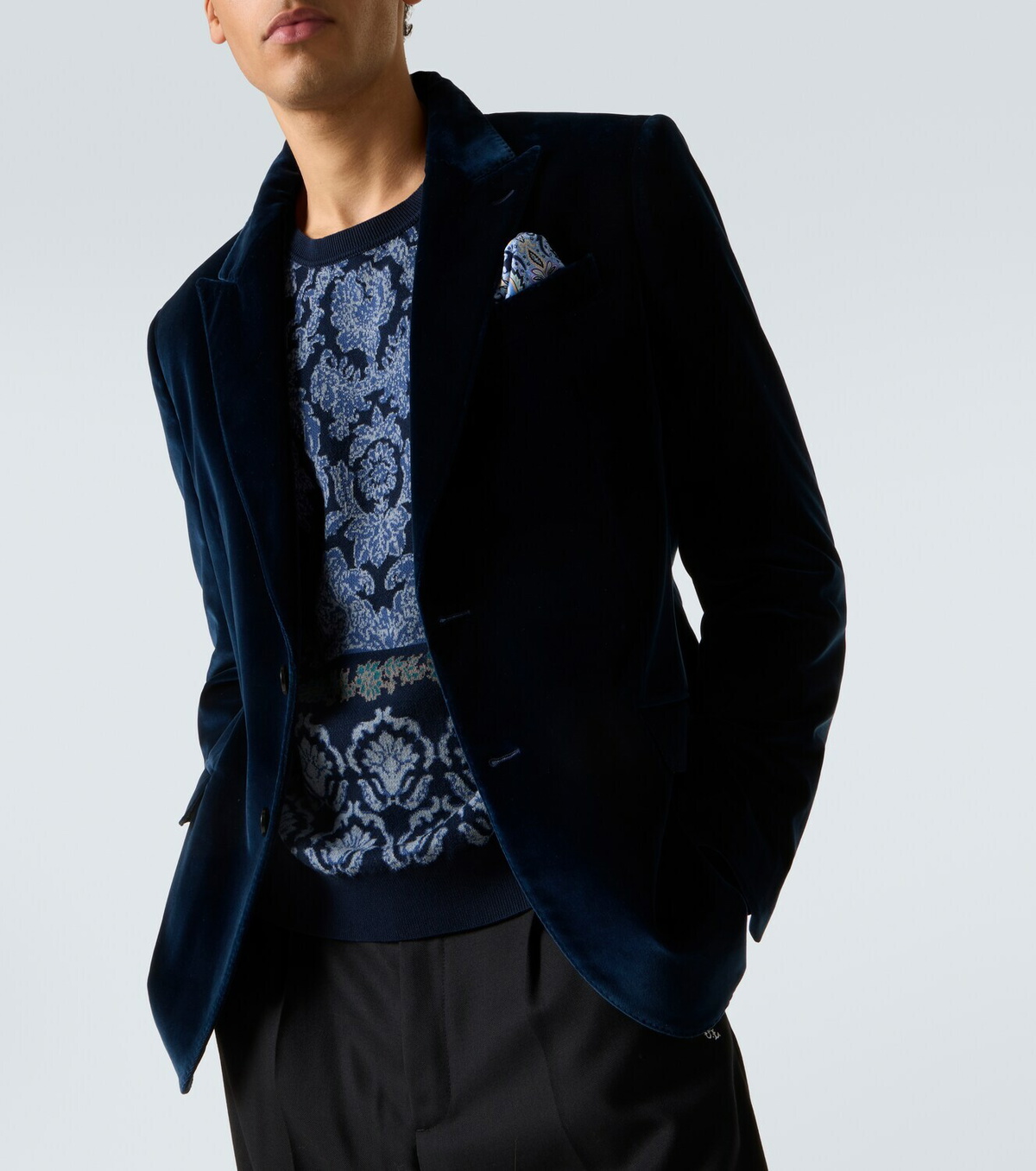 Etro Cotton velvet blazer