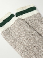 Beams Plus - Rag Two-Pack Striped Ribbed-Knit Socks
