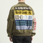 Neighborhood Men's Mod Patch MA-1 Flight Jacket in Olive Drab