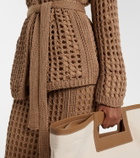 Max Mara Gelo open-knit cotton wrap cardigan