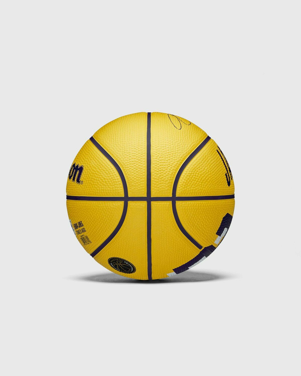 Wilson Nba Player Icon Mini Basketball Lebron New Size 3 Yellow Sports Equipment