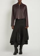 Our Legacy Statue Satin-twill Jacket Dark Brown