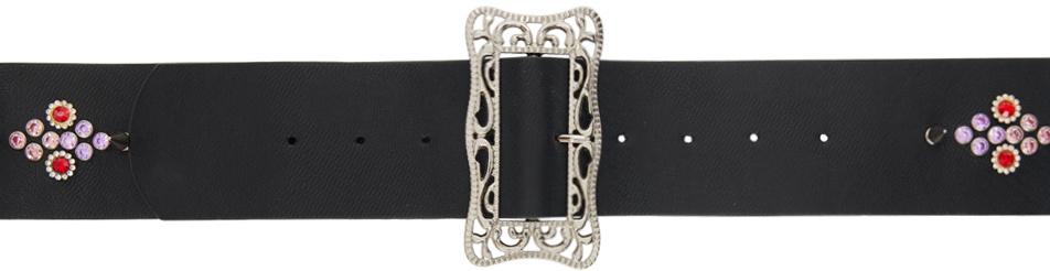 ベルト Nodress Black Rhinestone Rivet Thin Leather Belt Nodress Black Rhinestone Rivet Belt Nodress