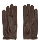 Valentino Garavani Brown VLogo Signature Gloves