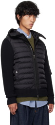 Moncler Black Hooded Down Jacket