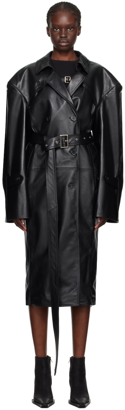 SRVC Black Service Leather Jacket